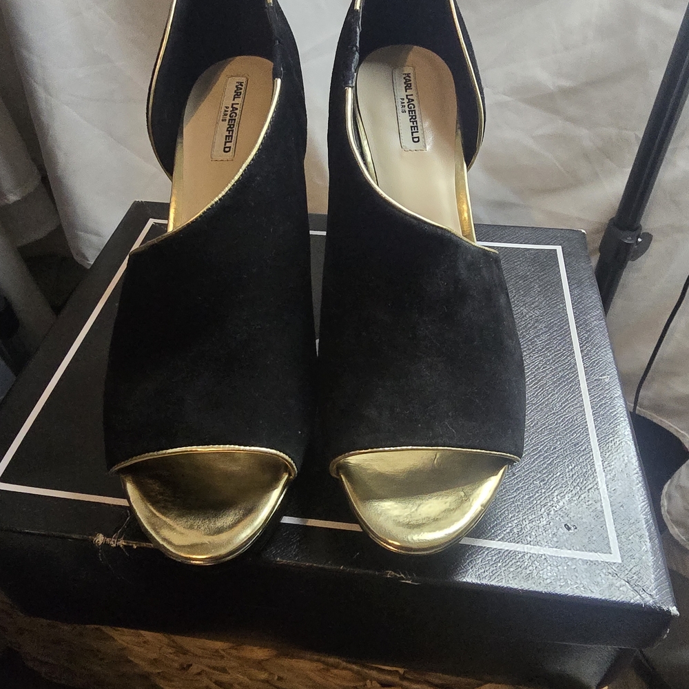 Black and Gold Women's Shoes